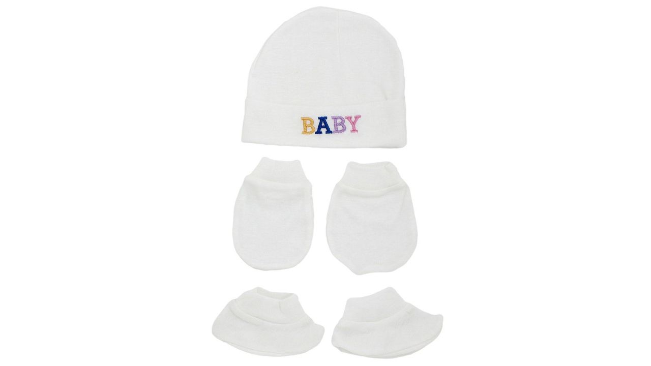 BAESD Infants Organic Cotton Mittens With Booties & Cap