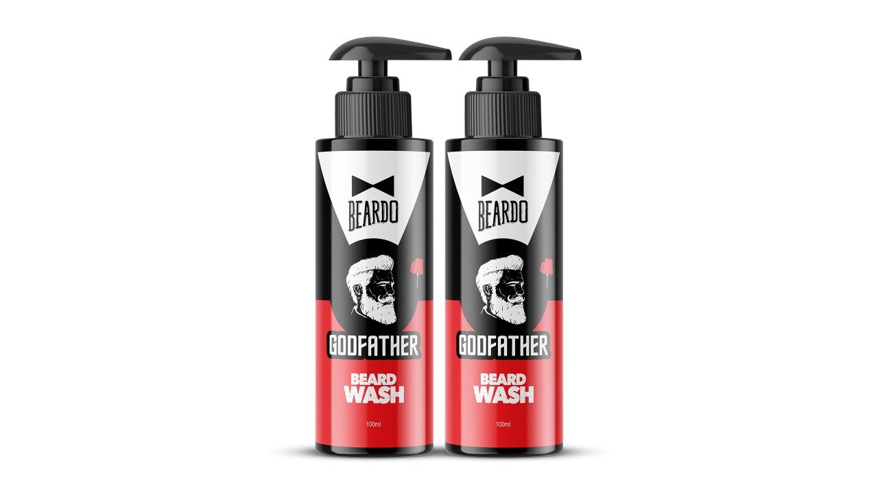 BEARDO Men Set Of 2 Godfather Beard Wash with Avocado Oil & Argan Oil - 100ml Each