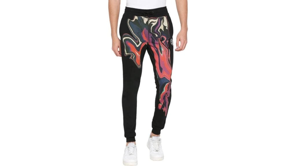 BEING HUMAN Men Solid Black Track Pants