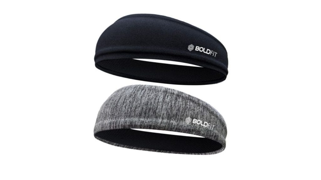 BOLDFIT Set Of 2 Solid Bandana Headband
