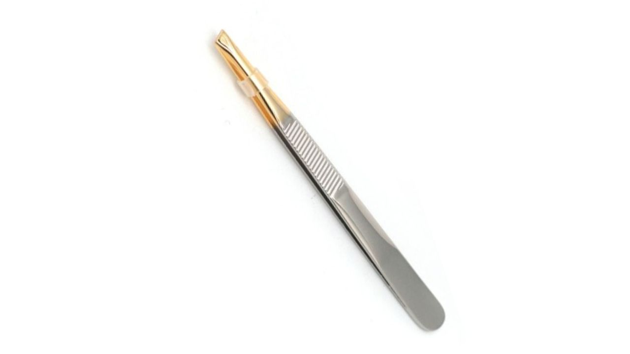 Basicare Stainless Steel Slant Tweezers