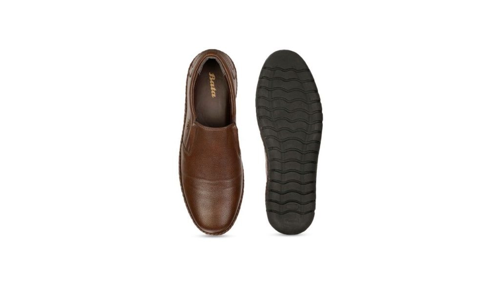 Bata Men Textured Formal Slip-On Shoes