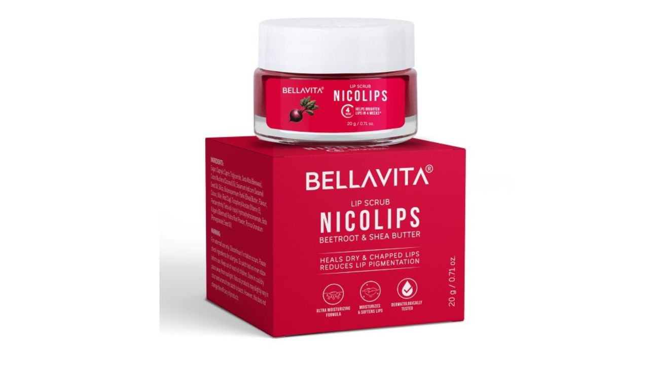 Bella Vita Organic Red Beetroot NicoLips Lightening Lip Scrub
