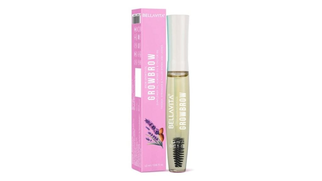 Bella Vita Organic Transparent GrowBrow Eyelash Hair Growth & Volume Oil 12 Ml
