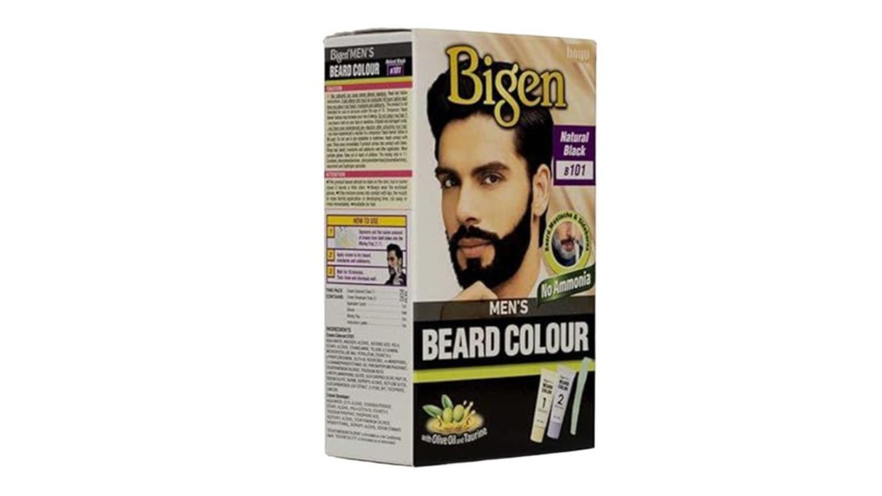Bigen Men's Beard Color- Natural Black 101