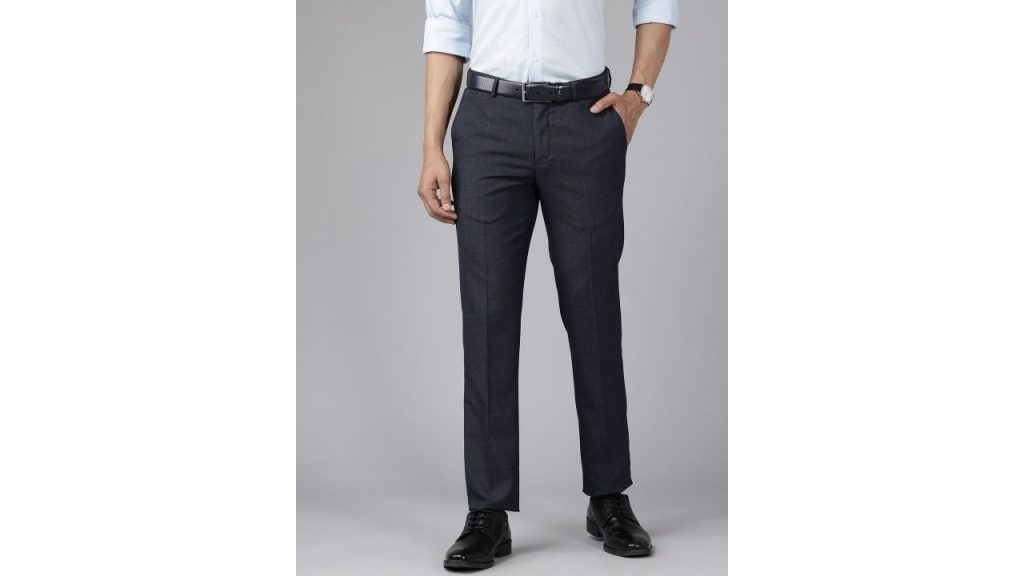 Blackberrys Men Mid-Rise Slim Fit Formal Trousers