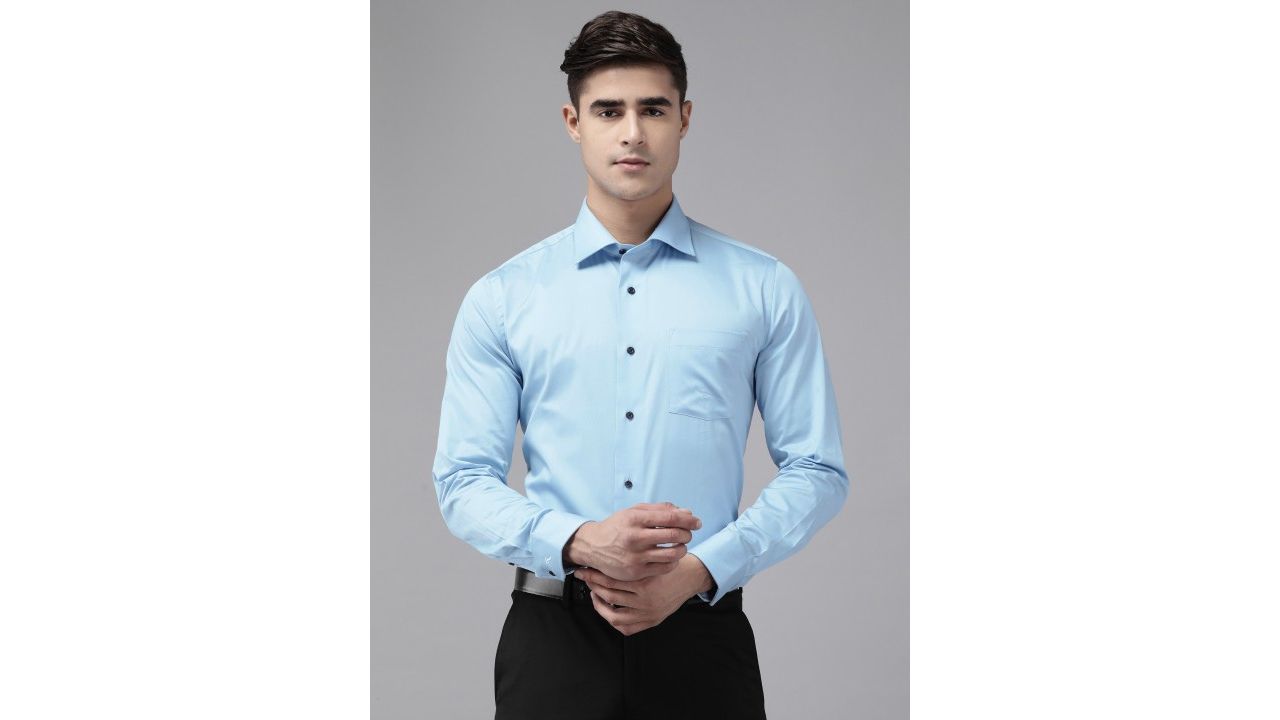 Blackberrys Men Pure Cotton Opaque Formal Shirt