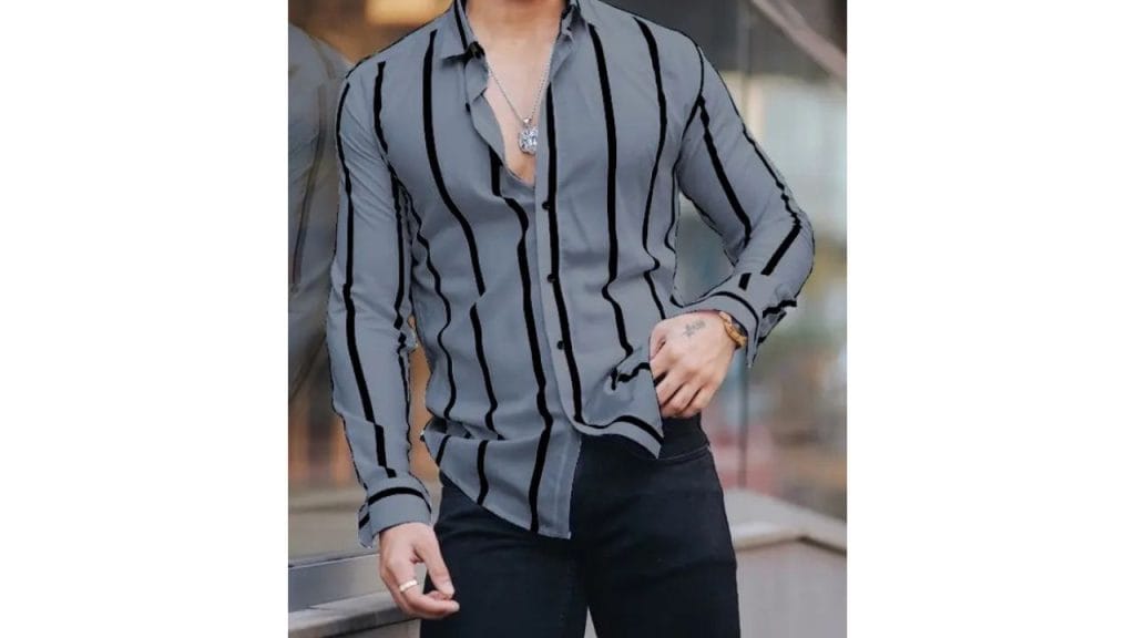COMBRAIDED Men Regular Fit Striped Casual Shirt