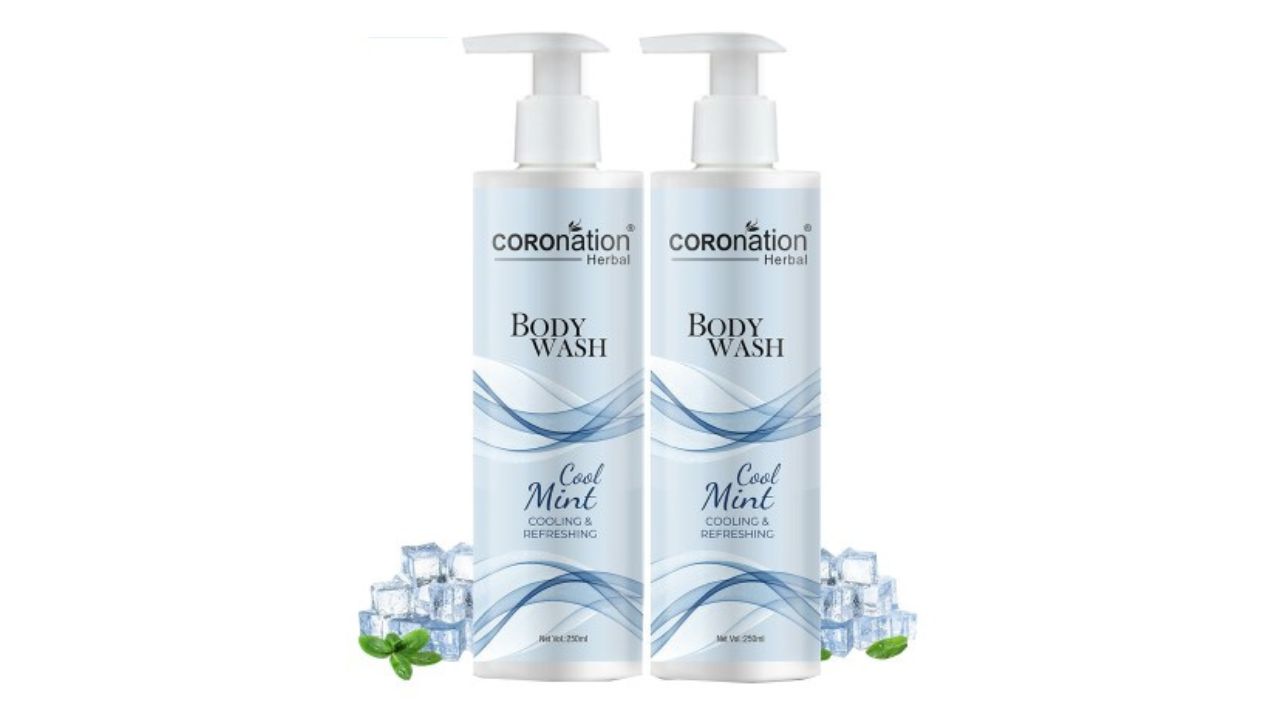 COROnation Herbal Set Of 2 Cool Mint Body Washes-250ml Each