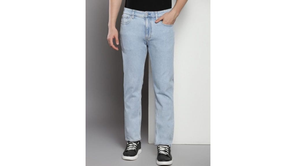 Calvin Klein JeansMen Slim Fit Mid-Rise Stretchable Jeans