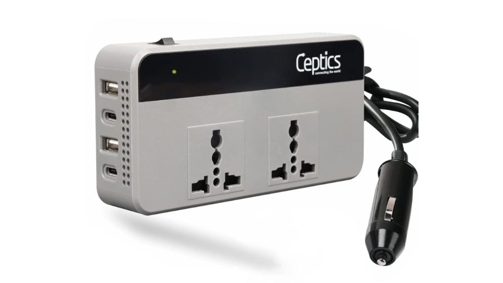 Ceptics 200W Car Laptop Charger/Power Inverter