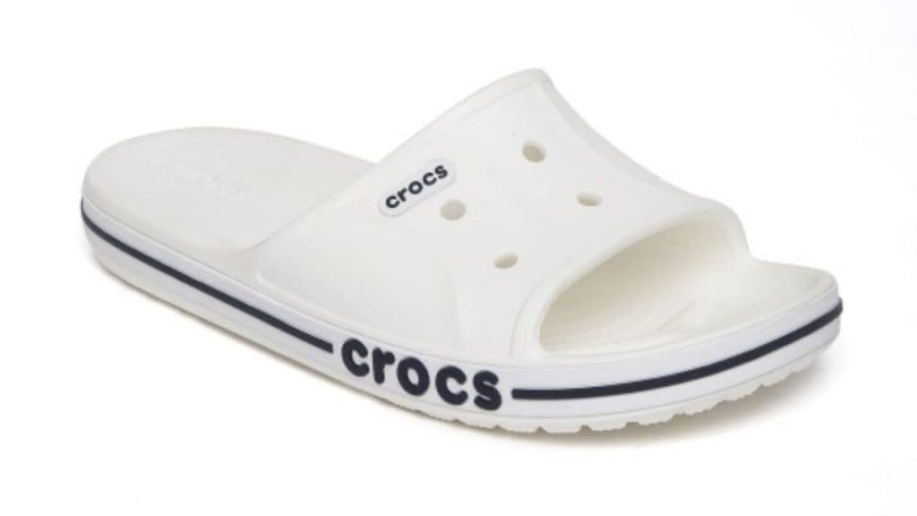 Crocs Unisex White Solid Slip-On Flip Flops