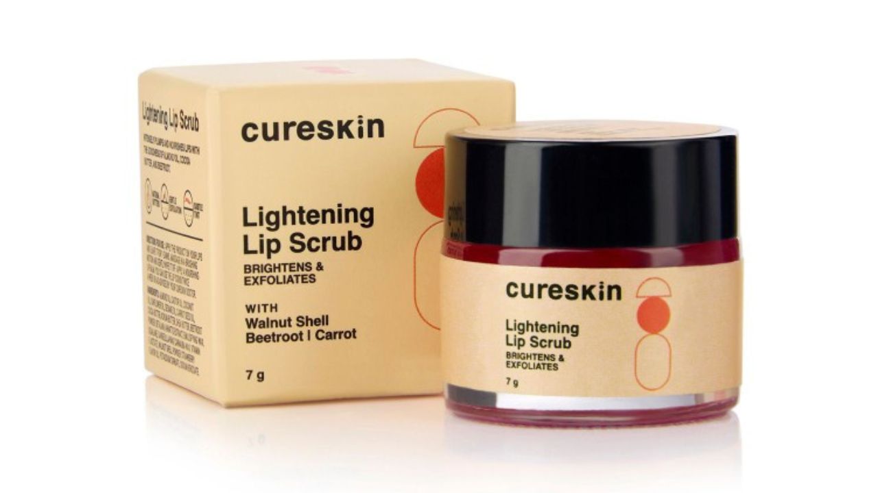 Cureskin Lightening Lip Scrub With Walnut Shell & Beetroot