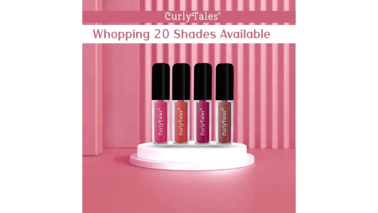 CurlyTales Set of 4 Weightless Matte Liquid Lipsticks 4 ml Each - Shade 06, 09, 10, 11