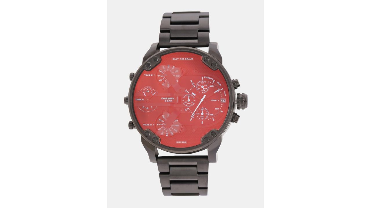 DIESEL Men Red Multitone Analogue Watch DZ7395I