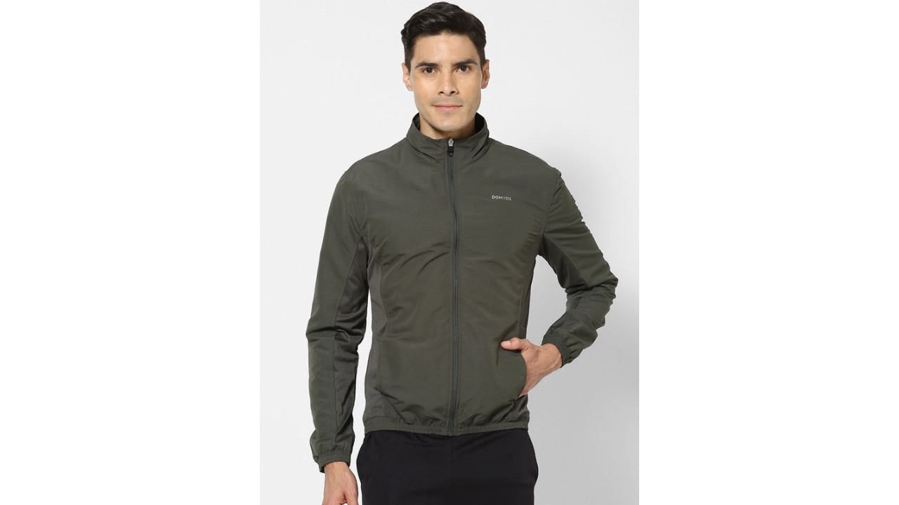 DecathlonDOMYOS Men Khaki Dry-Fit Training Jacket