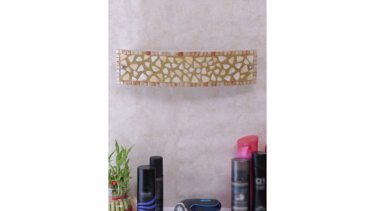 Devansh Multicolor Mosaic Glass Bathroom Light