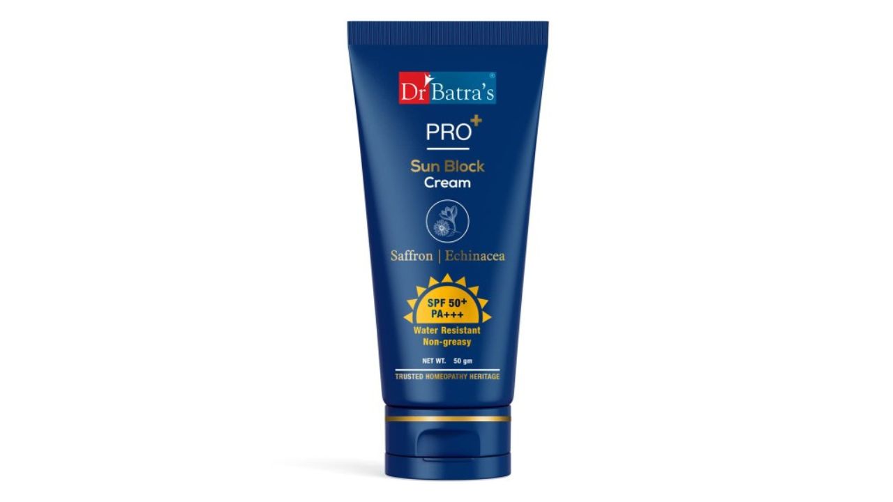 Dr Batras PRO+ Sun Block SPF50+ PA+++ Sunscreen with Saffron & Echinacea