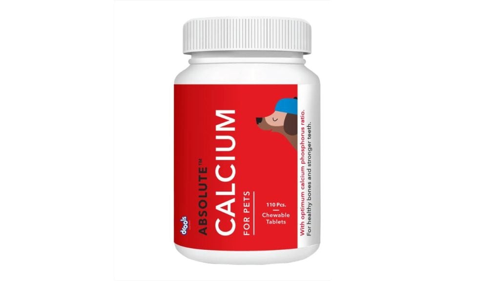 Drools Absolute Skin & Coat and Absolute Calcium Dog Supplement Tablets Combo