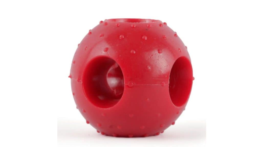 Drools Non Toxic Rubber Hole Ball Teething Toy for Puppies and Dogs