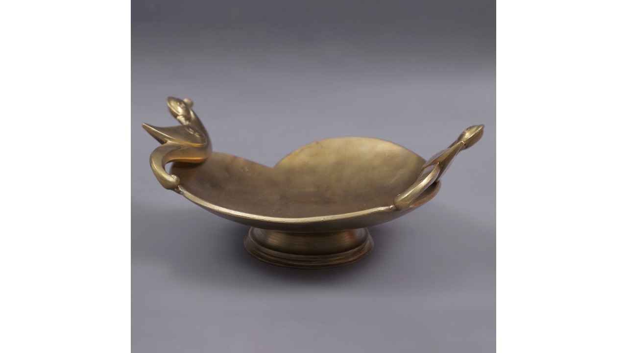 Exotic IndiaBronze Decorative Fruit Bowl