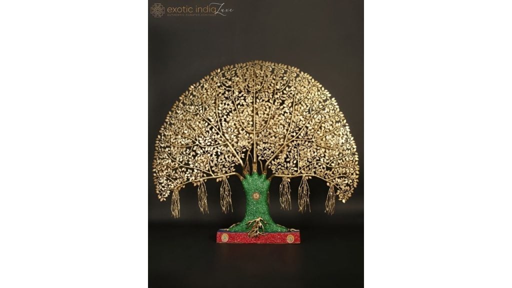 Exotic IndiaGold-Toned Figurine Showpiece
