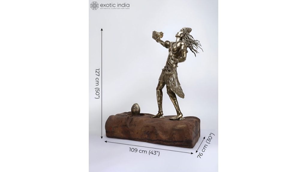 Exotic IndiaGold-Toned Religious Idol Showpiece