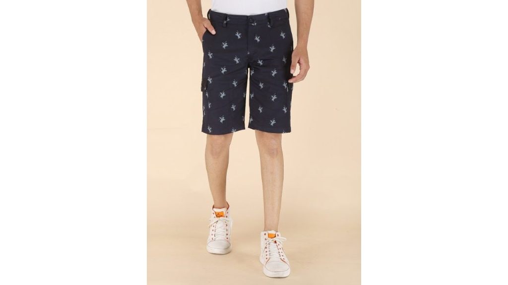 FUBAR Men Printed Slim Fit Cargo Shorts