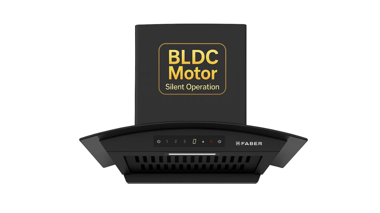 Faber Agile 60cm 1500m³/hr BLDC Autoclean Curved Shape Chimney