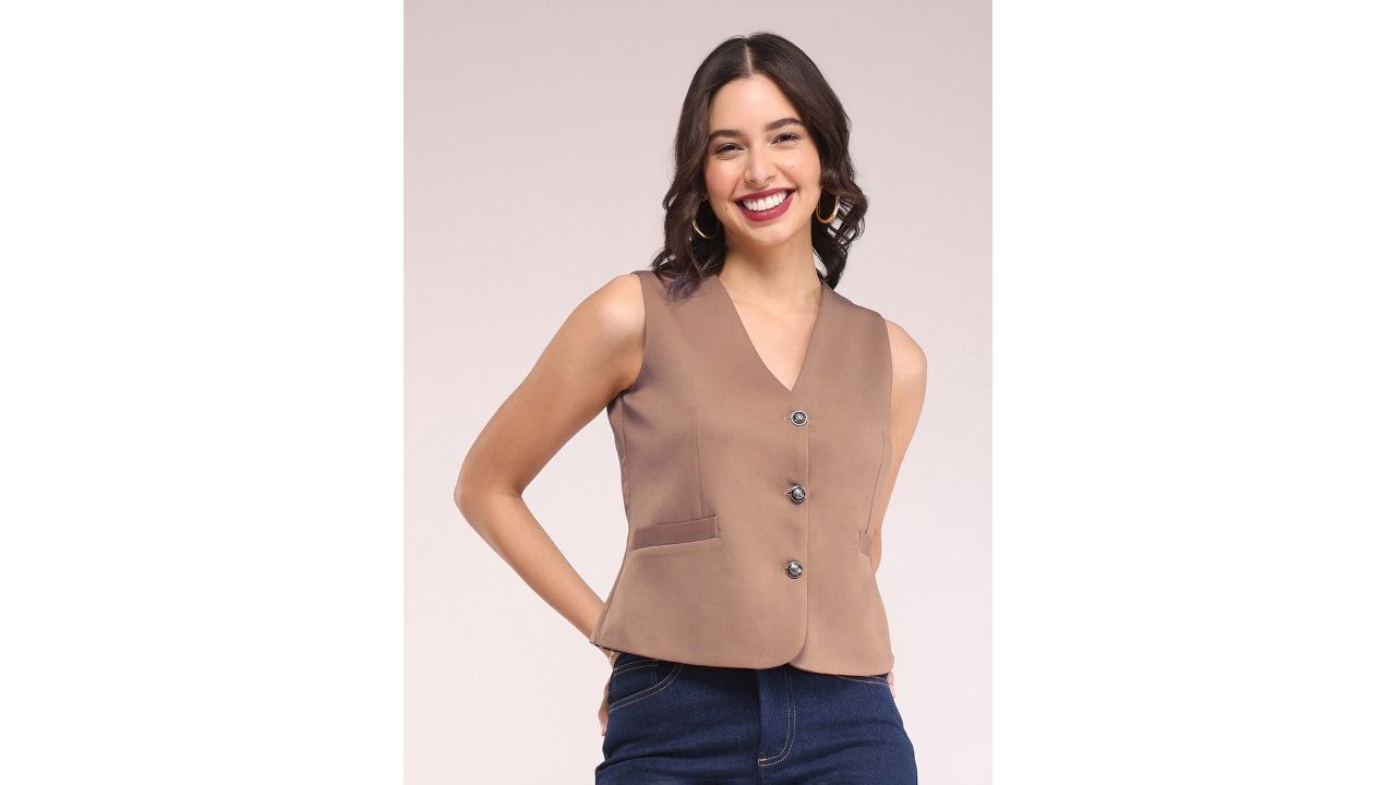 FableStreet V-Neck Waistcoat