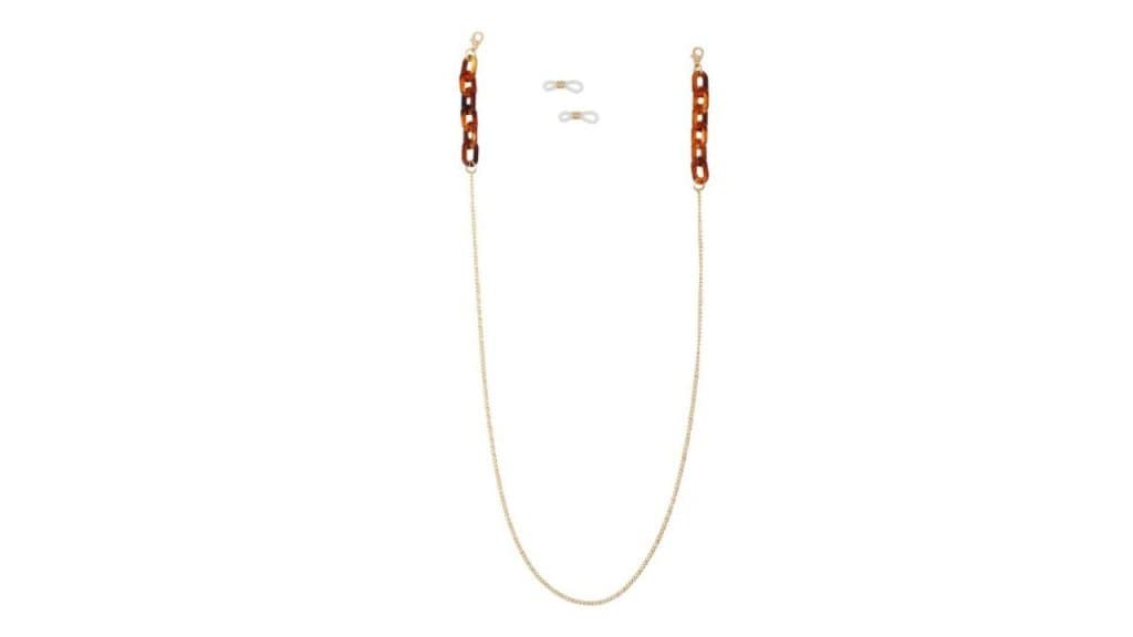 Ferosh Gold Face Mask Chain