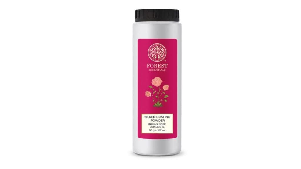 Forest Essentials Silken Dusting Powder with Indian Rose for Refreshing Skin - 90 g