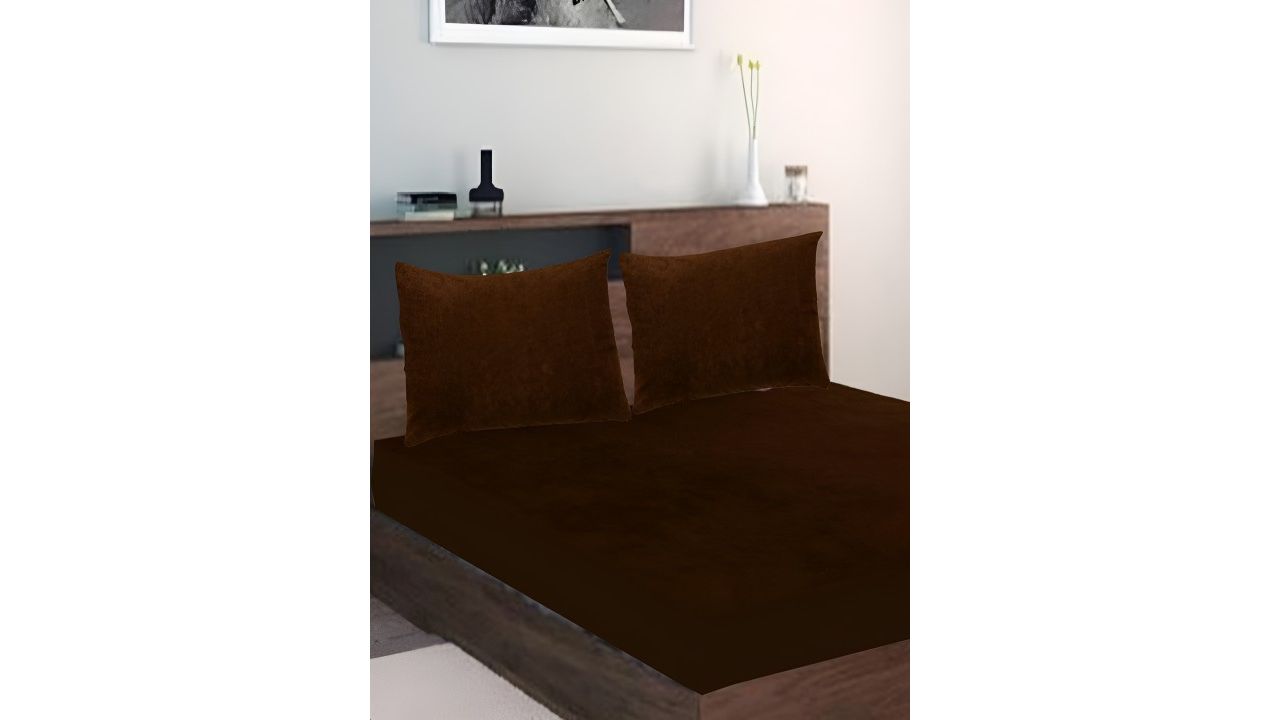 GADDA CO 2 Pieces Coffee Waterproof Pillow Protector Covers With Zipper