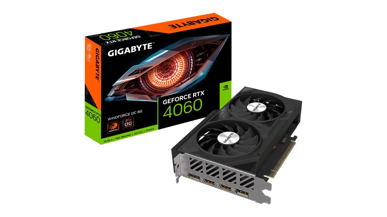GIGABYTE NVIDIA Geforce RTX 4060 Windforce OC Graphics Card