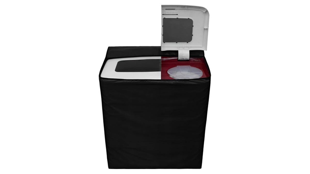 GROKI Black Waterproof Washing Machine Cover