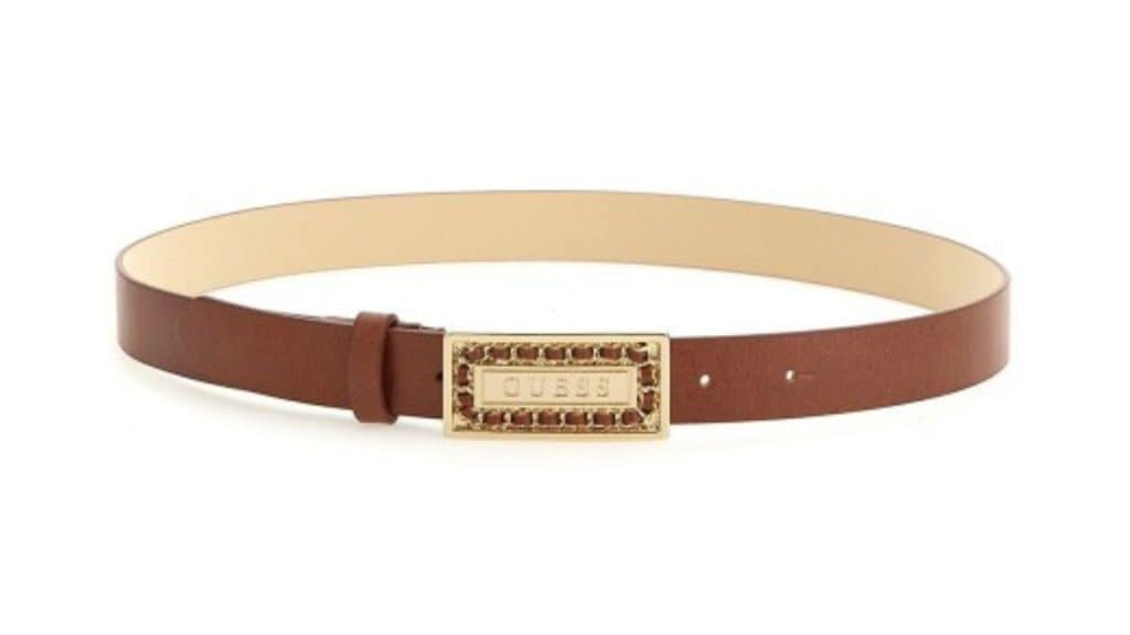 GUESS Women Textured Push Pin Closure Casual Belt