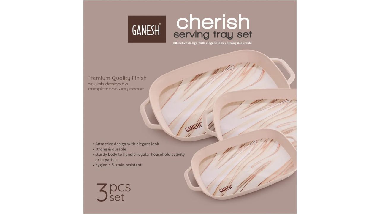 Ganesh Cherish Tray Serving Set