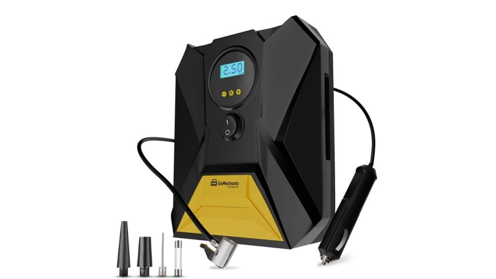 GoMechanic 150 psi Tyre Air Pump for Car & Bike