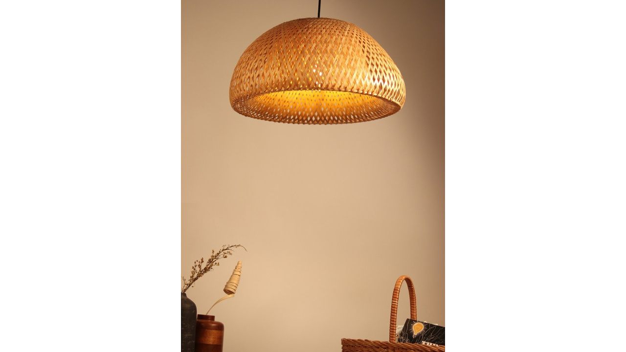 HABERE INDIA Unisex Brown Ceiling Lamps