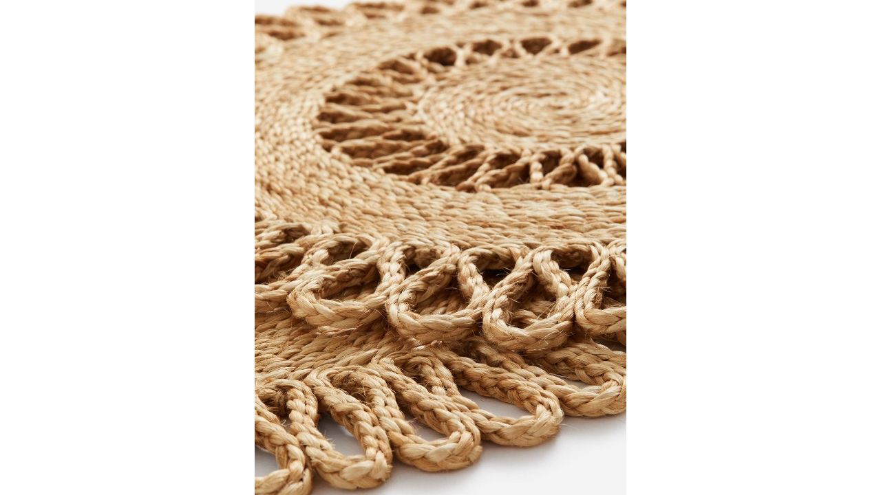 H&M 2-Pcs Beige Textured Jute Table Placemats