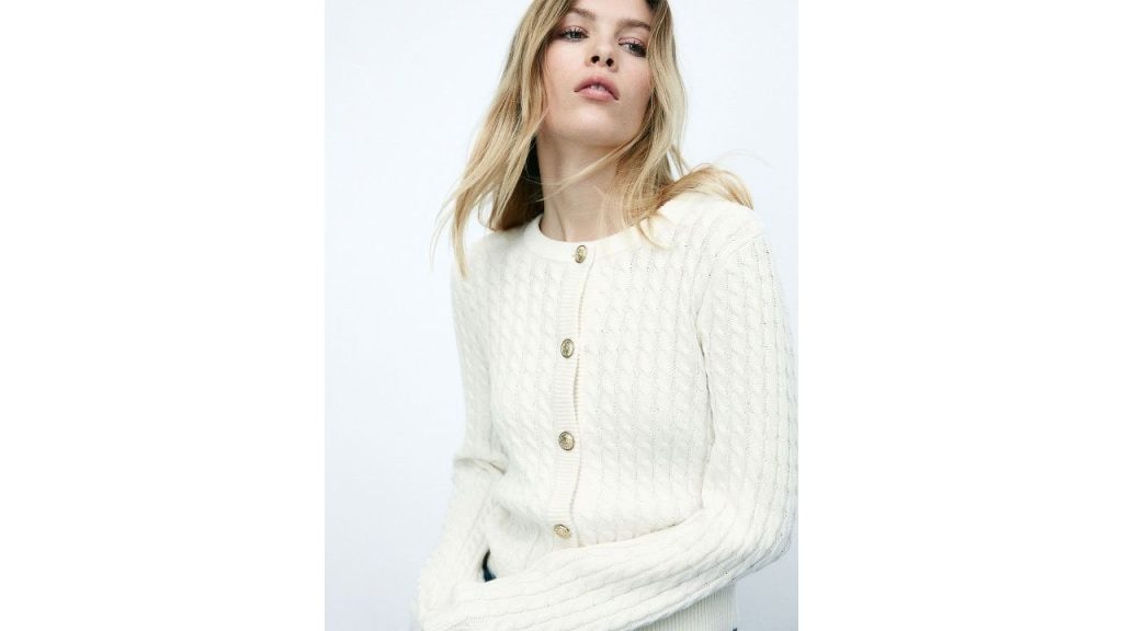 H&M Women Cable-Knit Cardigan