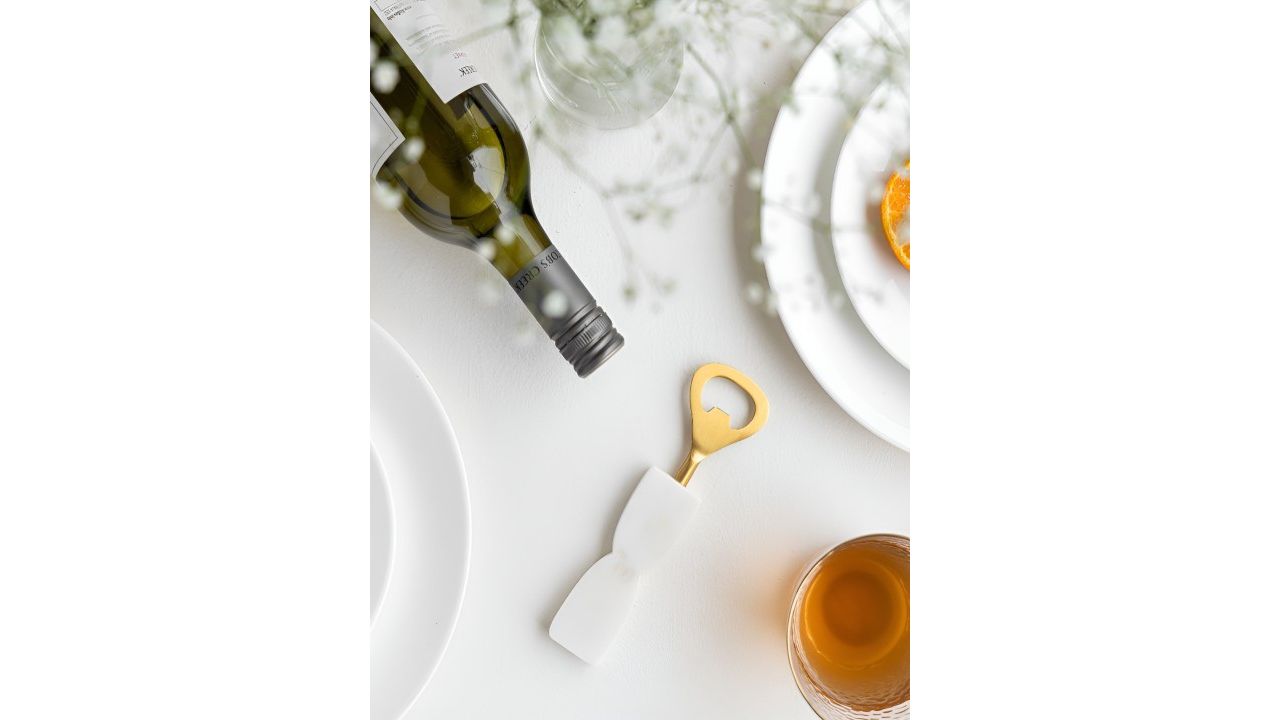 HOMEARTE White Stoneware Corkscrews And Openers