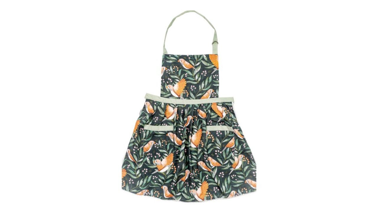 Happywagon Multicolored Zebra Finch Apron