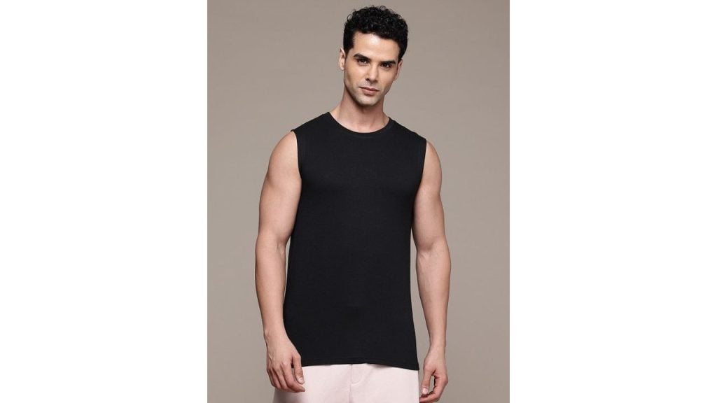 Heelium Men Bamboo Super Soft & Odour Free Comfort Fit Gym Vest