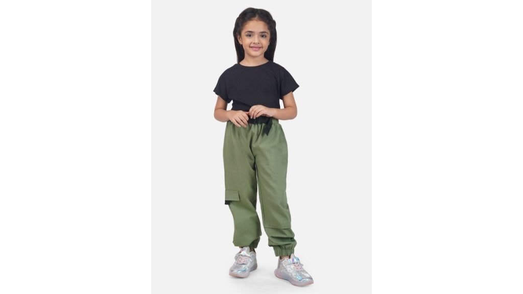Here&now Girls Pure Cotton Clothing Set