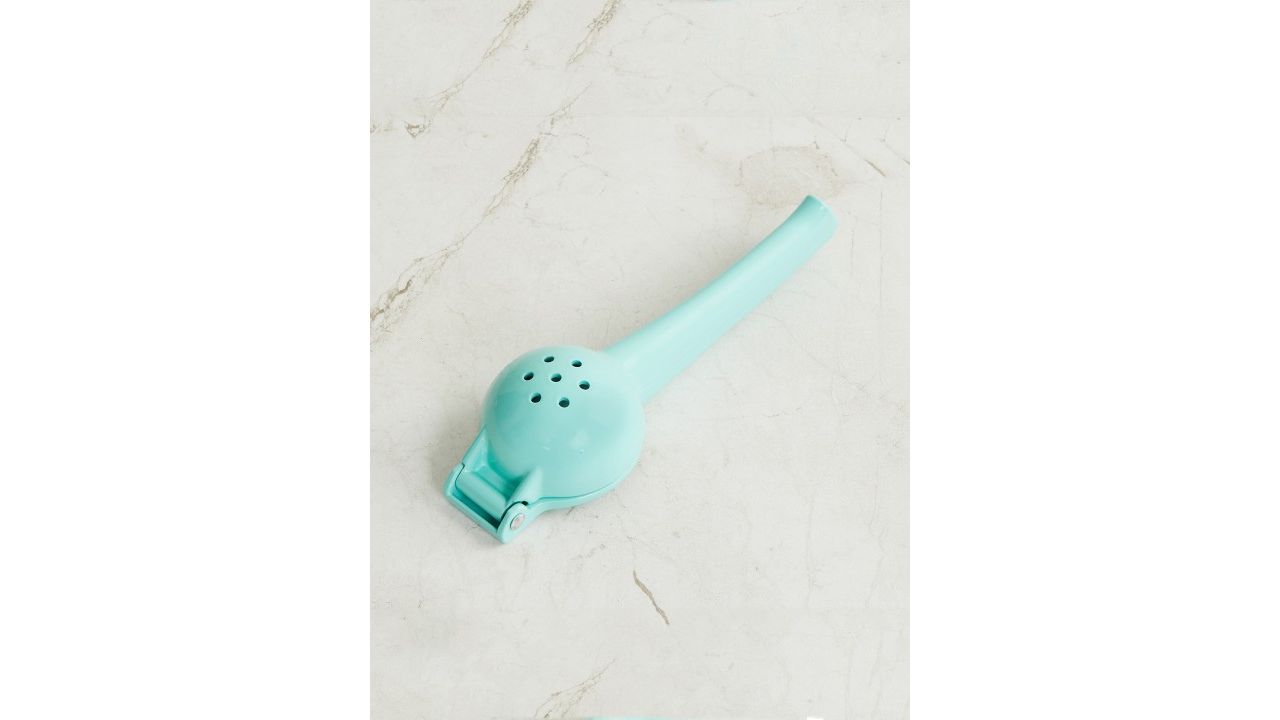 Home Centre Blue Stainless Steel Lemon Press