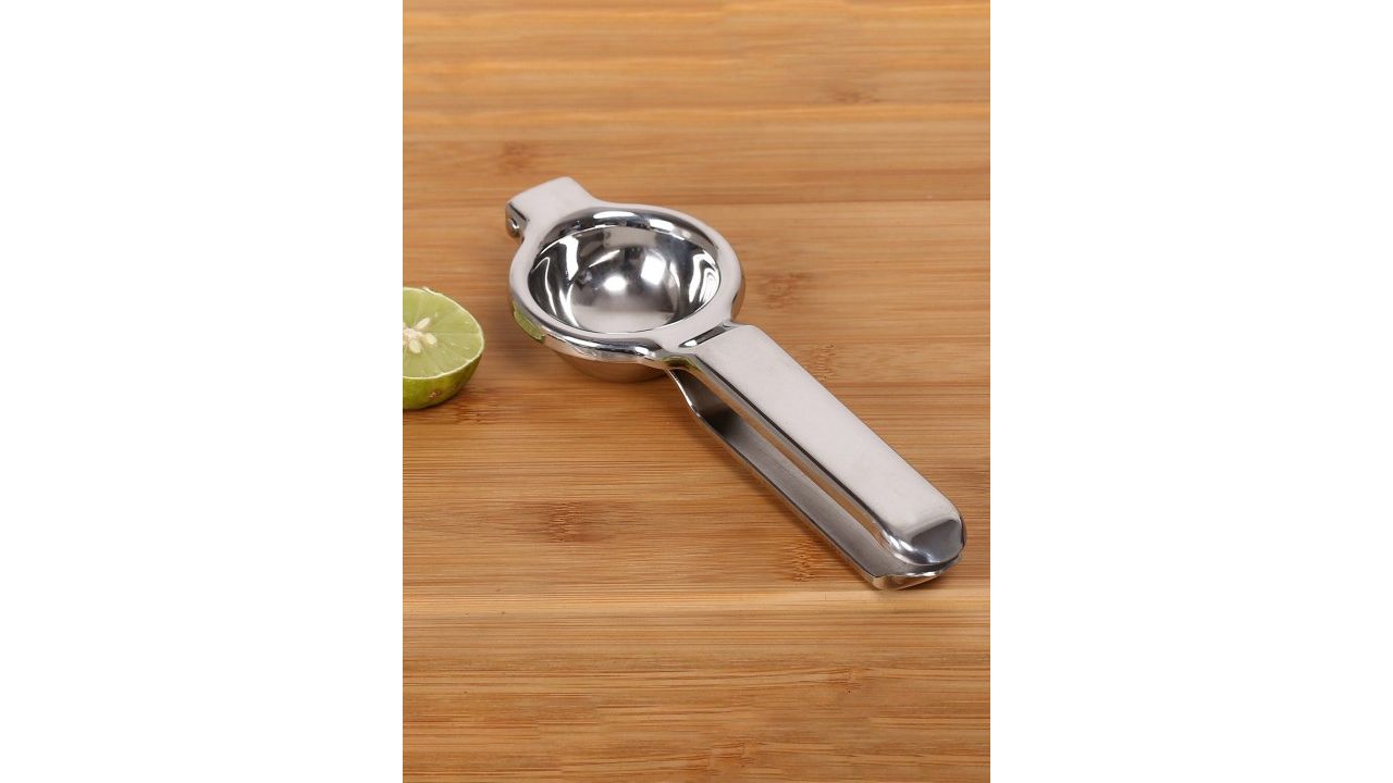 Home Centre Silver -Toned Solid Stainless Steel Lemon Squeezer