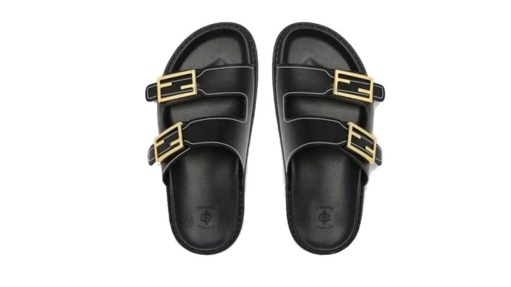 ITALIAN SHOES CO Black Flip Flops