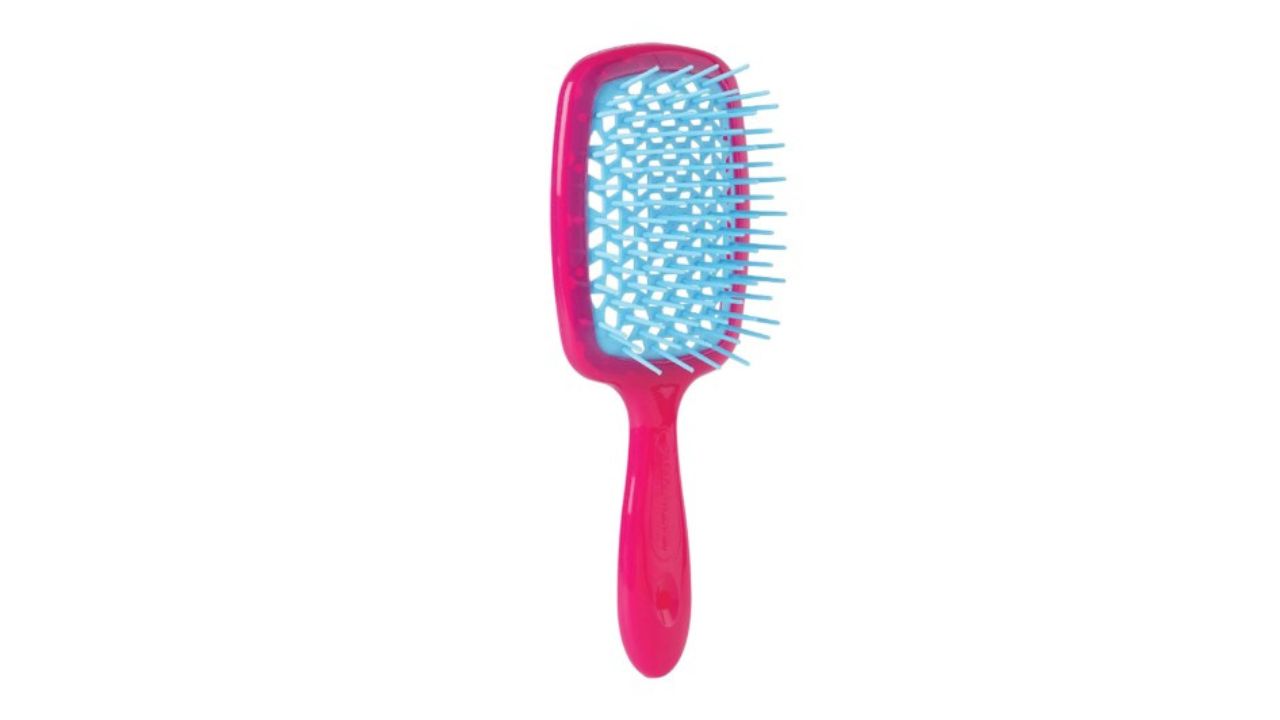 Janeke Professional Two-Color Super Paddle Brush