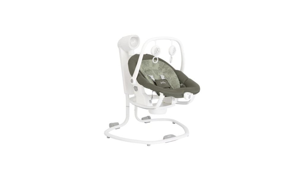 Joie Swing Serina Infants White & Green 2 In 1 Portable Rocker